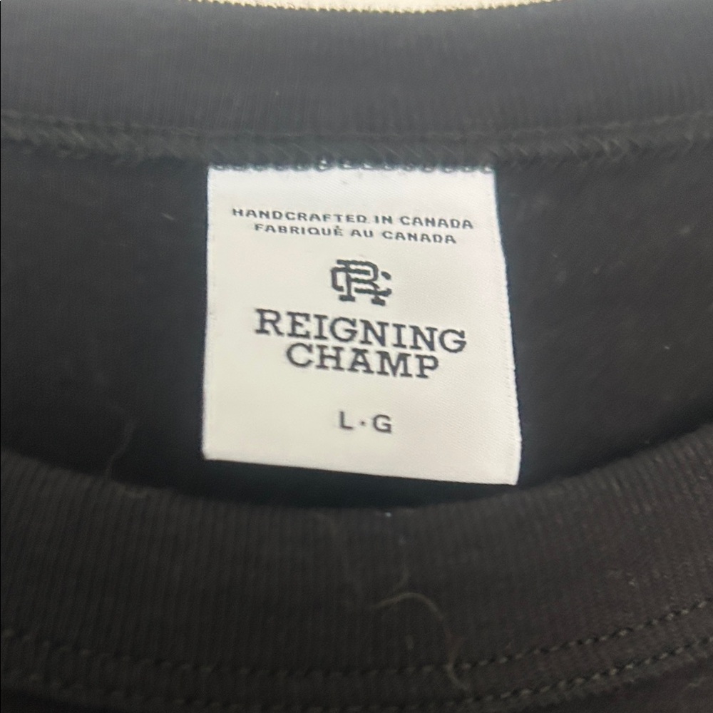 Reigning Champ Black Short Sleeve Tee - Picture 2 of 3